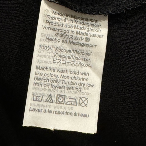 Madewell baby doll dolman sleeve blouse, v-neck, black, XS - Picture 6 of 6